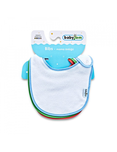 UP-bj_3191,Set 3 bavete cu capse din bumbac (Pentru: Fete)