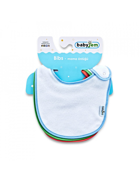 UP-bj_3191,Set 3 bavete cu capse din bumbac (Pentru: Fete)