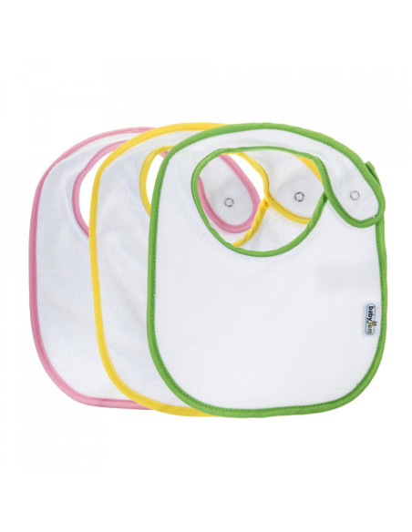 UP-bj_3191,Set 3 bavete cu capse din bumbac (Pentru: Fete)