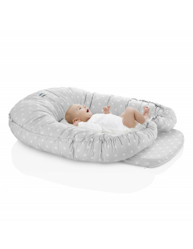 UP-bj_5251,Saltea reductor 5 in 1 BabyNest Cushion (Culoare: Gri)