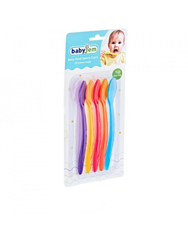 UP-bj_566,Set 5 lingurite multicolore BabyJem Rainbow