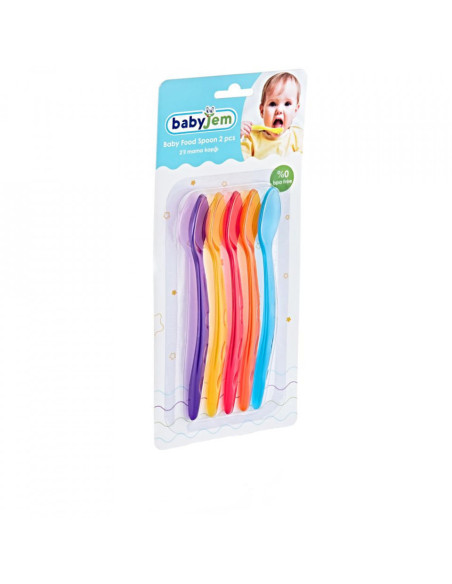 UP-bj_566,Set 5 lingurite multicolore BabyJem Rainbow