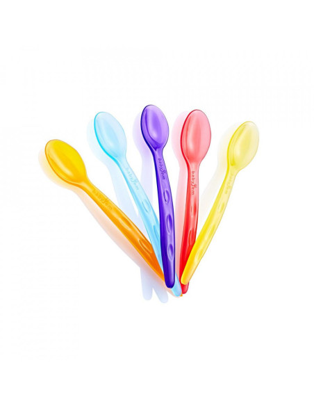 UP-bj_566,Set 5 lingurite multicolore BabyJem Rainbow