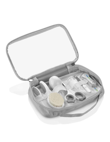 UP-bj_6153,Set ingrijire copii cu 7 piese BabyJem (Culoare: Gri)