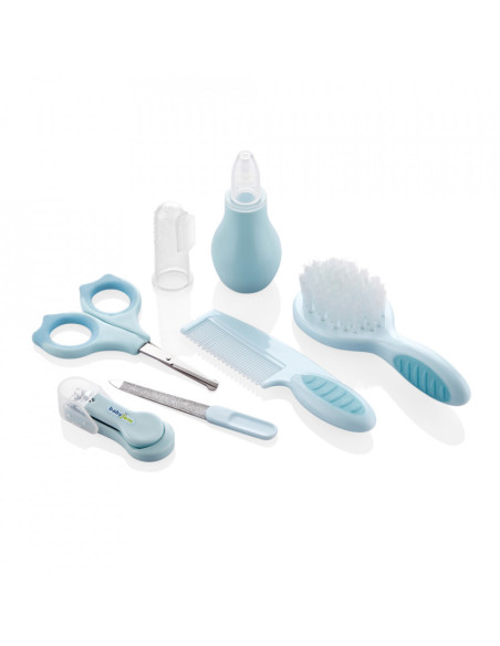 UP-bj_6153,Set ingrijire copii cu 7 piese BabyJem (Culoare: Gri)