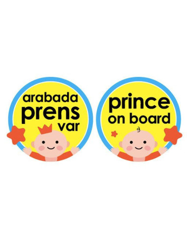 UP-bj_0941,Semn luneta Baby/Prince/Princess on board cu ventuza (Culoare: Roz)