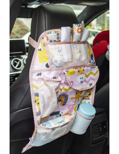 UP-bj_3341,Organizator BabyJem pentru scaun auto Jungle (Culoare: Roz) 2