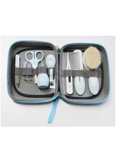 UP-bj_3632,Set ingrijire bebelusi cu 9 piese BabyJem Grooming Set (Culoare: Bleu)