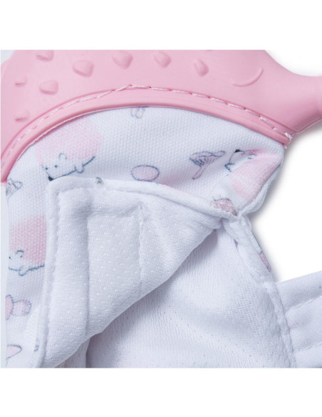 UP-bj_6121,Manusa bebelusi pentru dentitie Scratch Gloves (Culoare: Roz)