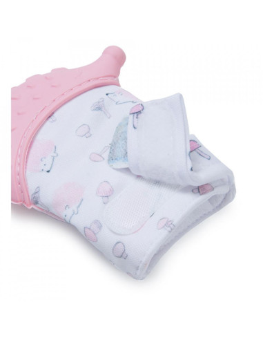 UP-bj_6121,Manusa bebelusi pentru dentitie Scratch Gloves (Culoare: Roz)