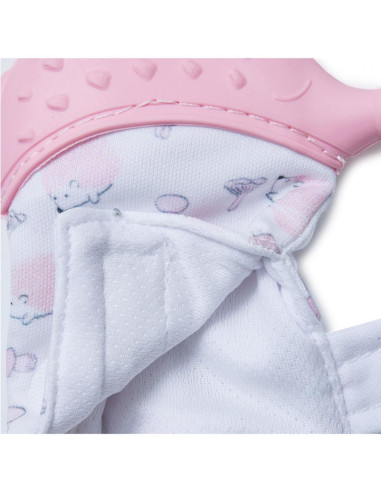 UP-bj_6122,Manusa bebelusi pentru dentitie Scratch Gloves (Culoare: Alb)