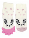 UP-bj_6523,Sosete cu accesoriu dentitie BabyJem Teether Socks (Culoare: Gri)