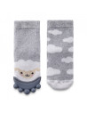 UP-bj_6523,Sosete cu accesoriu dentitie BabyJem Teether Socks (Culoare: Gri)