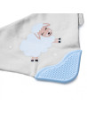 UP-bj_3743,Baveta triunghi cu accesoriu dentitie BabyJem Cowboy Bib (Culoare: Ecru)