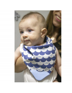 UP-bj_6865,Baveta tip bandana cu jucarie dentitie (Culoare: Maro) 2