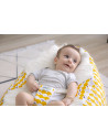 UP-bj_3482,Fotoliu pentru bebelusi cu ham de siguranta Baby Bean Bed (Culoare: Gri)
