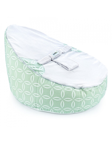 UP-bj_3483,Fotoliu pentru bebelusi cu ham de siguranta Baby Bean Bed (Culoare: Roz)