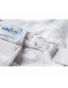 UP-bj_3484,Fotoliu pentru bebelusi cu ham de siguranta Baby Bean Bed (Culoare: Alb)