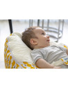 UP-bj_3484,Fotoliu pentru bebelusi cu ham de siguranta Baby Bean Bed (Culoare: Alb)