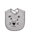 UP-bj_6292,Baveta din bumbac BabyJem Cute animals (Culoare: Roz)