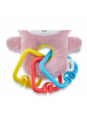 UP-bj_6933,Jucarie din plus pentru bebelusi cu inele dentitie Funny Monkey BabyJem (Culoare: Bleu)
