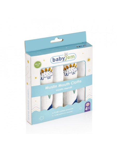 UP-bj_3783,Set prosopel BabyJem pentru alaptare din muselina (Model: Inele colorate)