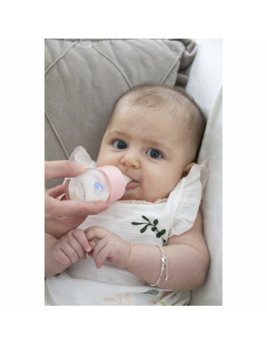 UP-bj_6611,Mini biberon 2 in 1 Cana si biberon din sticla BabyJem 30 ml (Culoare: Gri)