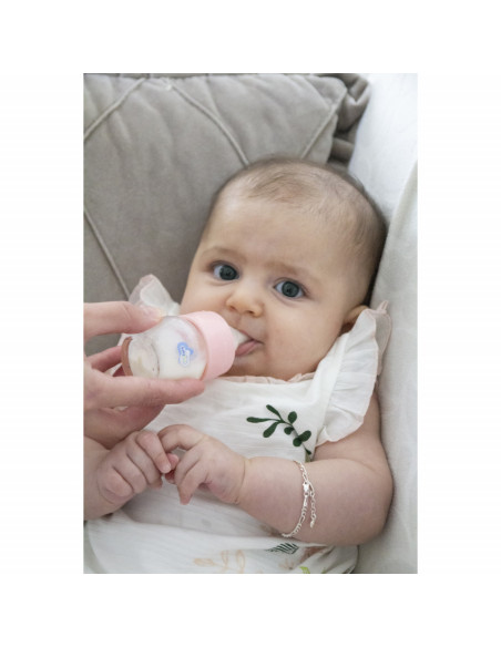 UP-bj_6611,Mini biberon 2 in 1 Cana si biberon din sticla BabyJem 30 ml (Culoare: Gri)