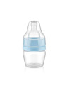 UP-bj_6612,Mini biberon 2 in 1 Cana si biberon din sticla BabyJem 30 ml (Culoare: Bleu)