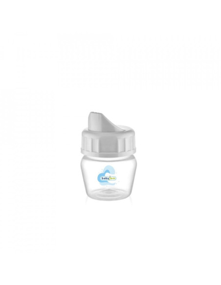 UP-bj_6612,Mini biberon 2 in 1 Cana si biberon din sticla BabyJem 30 ml (Culoare: Bleu)