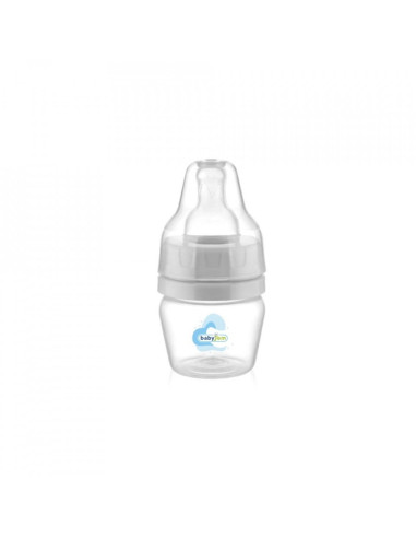 UP-bj_6613,Mini biberon 2 in 1 Cana si biberon din sticla BabyJem 30 ml (Culoare: Somon)