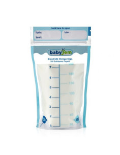 UP-bj_685,Set 25 pungi pentru stocarea laptelui matern BabyJem 2