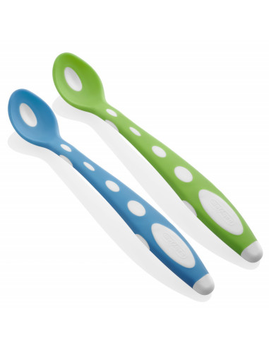 UP-bj_5632,Set 2 lingurite din silicon BabyJem Soft Spoon (Culoare: Mov)