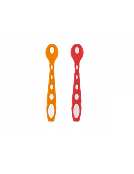 UP-bj_5633,Set 2 lingurite din silicon BabyJem Soft Spoon (Culoare: Bleu)