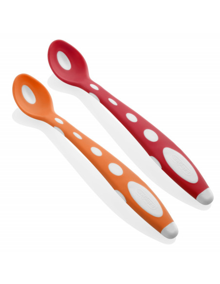 UP-bj_5633,Set 2 lingurite din silicon BabyJem Soft Spoon (Culoare: Bleu)