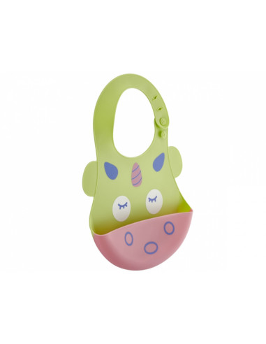 UP-bj_6261,Baveta din silicon Soft Baby Bib (Culoare: Verde)