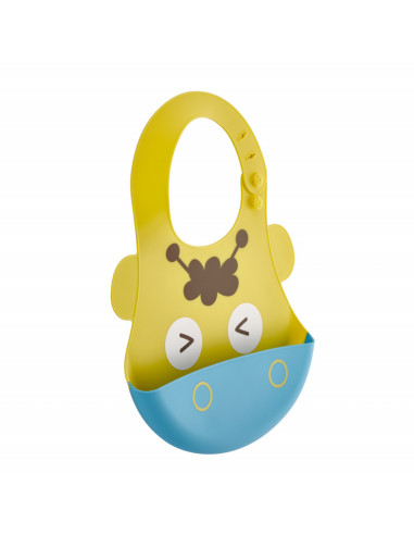 UP-bj_6264,Baveta din silicon Soft Baby Bib (Culoare: Galben)