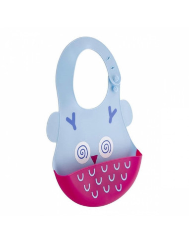 UP-bj_6263,Baveta din silicon Soft Baby Bib (Culoare: Bleu)