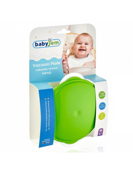 UP-bj_5651,Castron cu ventuza si capac BabyJem (Culoare: Verde) UP-bj_5651,Castron cu ventuza si capac BabyJem (Culoare: Verde)