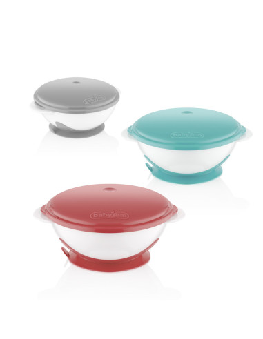 UP-bj_5652,Castron cu ventuza si capac BabyJem (Culoare: Gri) UP-bj_5652,Castron cu ventuza si capac BabyJem (Culoare: Gri)