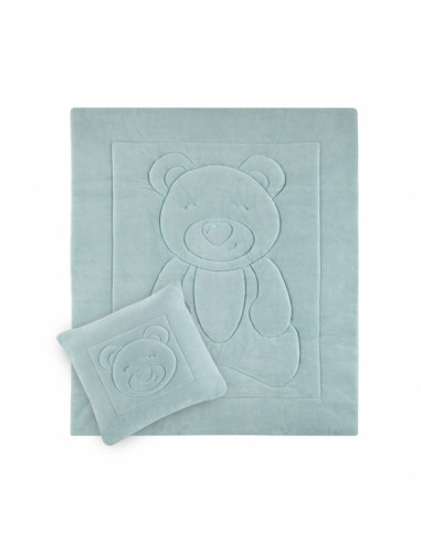 UP-bj_6642,Set pernuta si paturica din plus Bear BabyJem (Culoare: Roz)