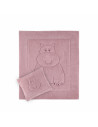 UP-bj_6642,Set pernuta si paturica din plus Bear BabyJem (Culoare: Roz)
