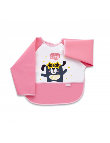 UP-bj_0344,Baveta cu maneci si buzunar BabyJem Polly Bib (Culoare: Bleu) UP-bj_0344,Baveta cu maneci si buzunar BabyJem Polly Bib (Culoare: Bleu)