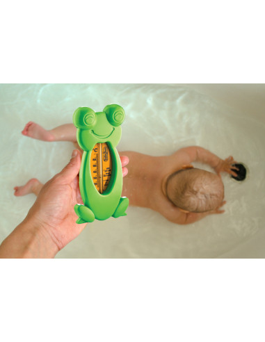 UP-bj_381_frog4,Termometru de baie si camera-Broscuta (Culoare: Gri)