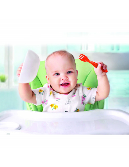 UP-bj_4955,Set lingurita si furculita BabyJem (Culoare: Portocaliu)