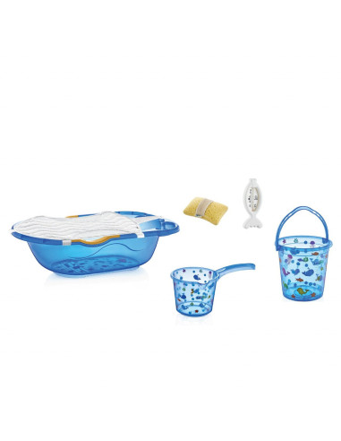 UP-bj_5402,Set de baie cu 6 piese BabyJem (Culoare: Alb)