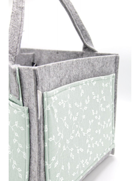 UP-bj_7721,Geanta organizator scutece si accesorii copii/bebelusi BabyJem (Culoare: Verde)