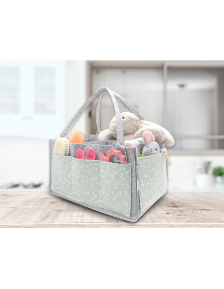 UP-bj_7723,Geanta organizator scutece si accesorii copii/bebelusi BabyJem (Culoare: Gri)