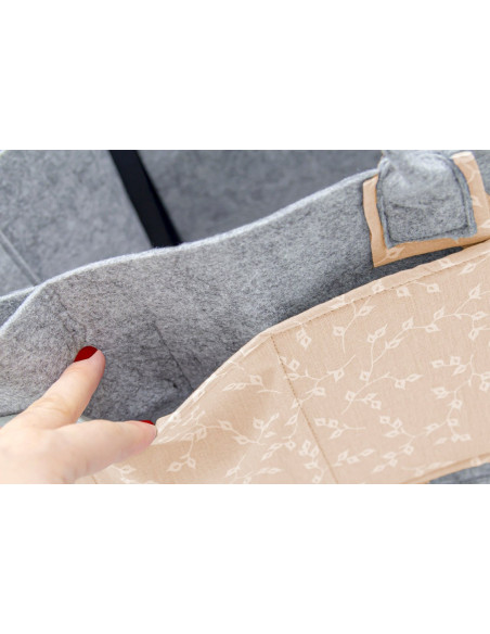 UP-bj_7722,Geanta organizator scutece si accesorii copii/bebelusi BabyJem (Culoare: Somon)