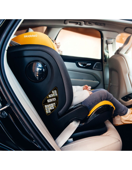 UP-sk_2010013,Scaun auto ISOFIX Skiddou Täby, 15-36 kg, Onyx, Negru
